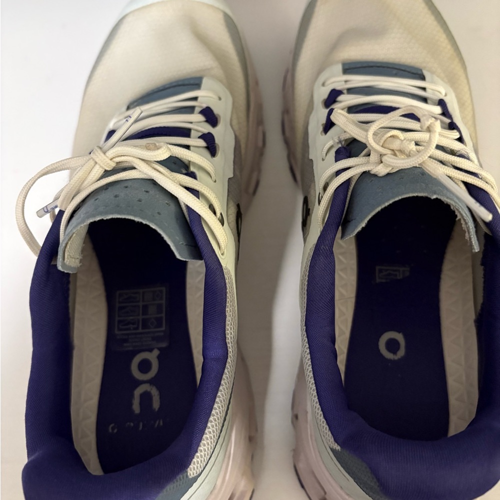 On Running Cloudnova Women's White & Purple Running Shoe - Picture 13 of 16